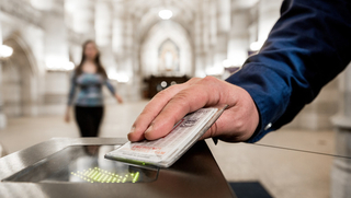 Card Swipe at Turnstile